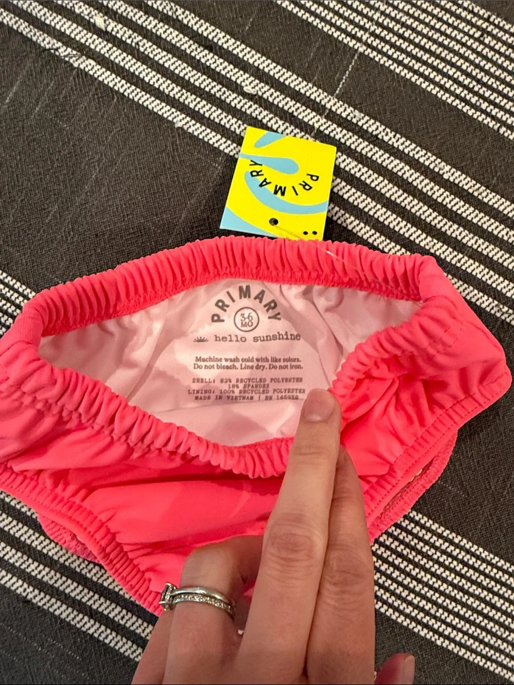 Primary Hot Pink Kids Swim Diaper Cover